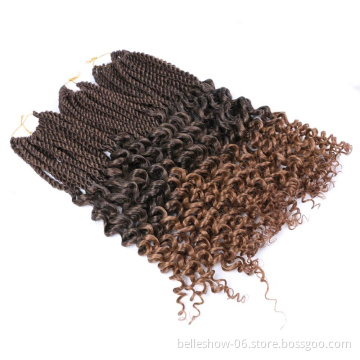 Hot sell wholesale 18inch Senegalese Twist Crochet with curly ends